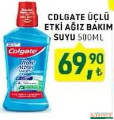 COLGATE ÜÇLÜ ETKİ AĞIZ BAKIM SUYU 500 ML fiyat ve kampanya bilgisi